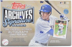 2020 Topps Archives Signature Series MLB Baseball Active Player Edition Hobby Box